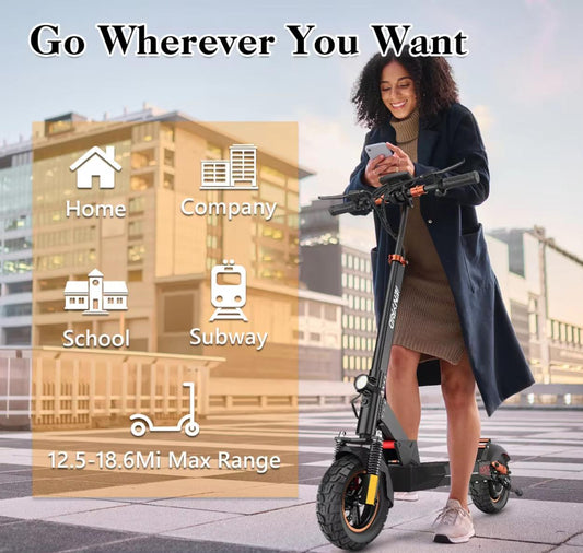 New IE Kugou M4 Pro S With Seat High Speed Electric City Scooter Suitable For Young Adults Teenagers - Enfance-Heureuse