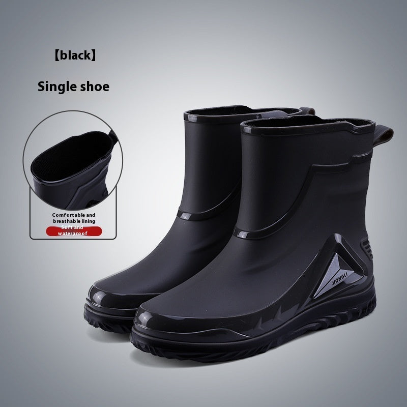 Closed Waterproof Shoes Outdoor Rubber Boots - Enfance-Heureuse