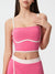 Millennia Contrast Trim Square Neck Active Cami with Detachable Chest Pads - Enfance-Heureuse