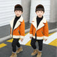 Children's Thickened Fleece Wool Top Lamb Wool Coat - Enfance-Heureuse