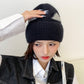Cat Ears Woolen Knitted Hat Women's Spring And Autumn Winter Korean Style