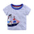 Children's t-shirt round neck print short sleeve - Enfance-Heureuse