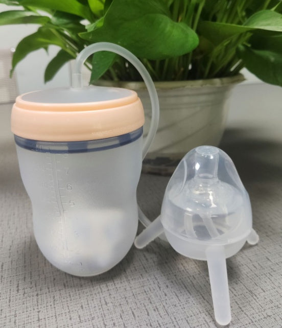 Feeding Bottle Kids Cup Children Training Silicone Sippy - Enfance-Heureuse
