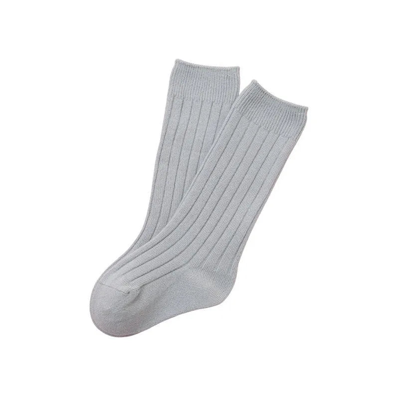 Double Needle Baby Knee Length Socks - Enfance-Heureuse