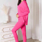 Basic Bae Full Size V-Neck Soft Rayon Long Sleeve Top and Pants Lounge Set - Enfance-Heureuse