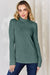 Basic Bae Full Size Ribbed Mock Neck Long Sleeve T-Shirt - Enfance-Heureuse