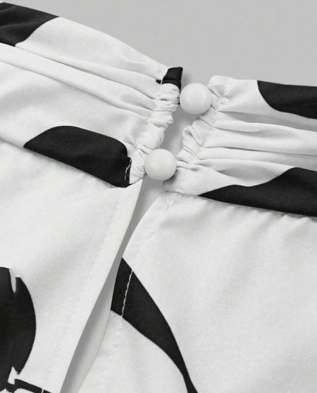 Women's Sleeveless Floral Print Elegant Camisole Skirt - Enfance-Heureuse