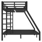 Metal Twin XL Over Queen Bunk Bed For Teens And Adults,Space-Saving Noise Reduced No Box Spring Needed - Enfance-Heureuse