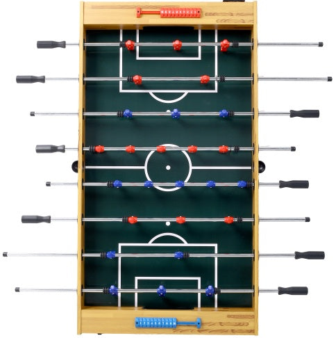 54-Inch Hurricane Foosball Table For Family Game Rooms With Light Cherry Finish, Analog Scoring And Free Accessories - Enfance-Heureuse