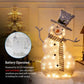 LED Christmas Snowman Decoration Light Collapsible Battery Operated - Enfance-Heureuse