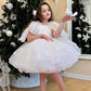 Girls' White Birthday Party Formal Dress Skirt - Enfance-Heureuse