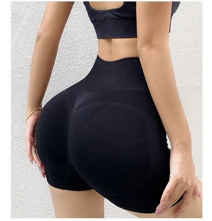 Fitness Yoga Shorts Pants Butt Lifting Seamless Leggings Women Gym - Enfance-Heureuse