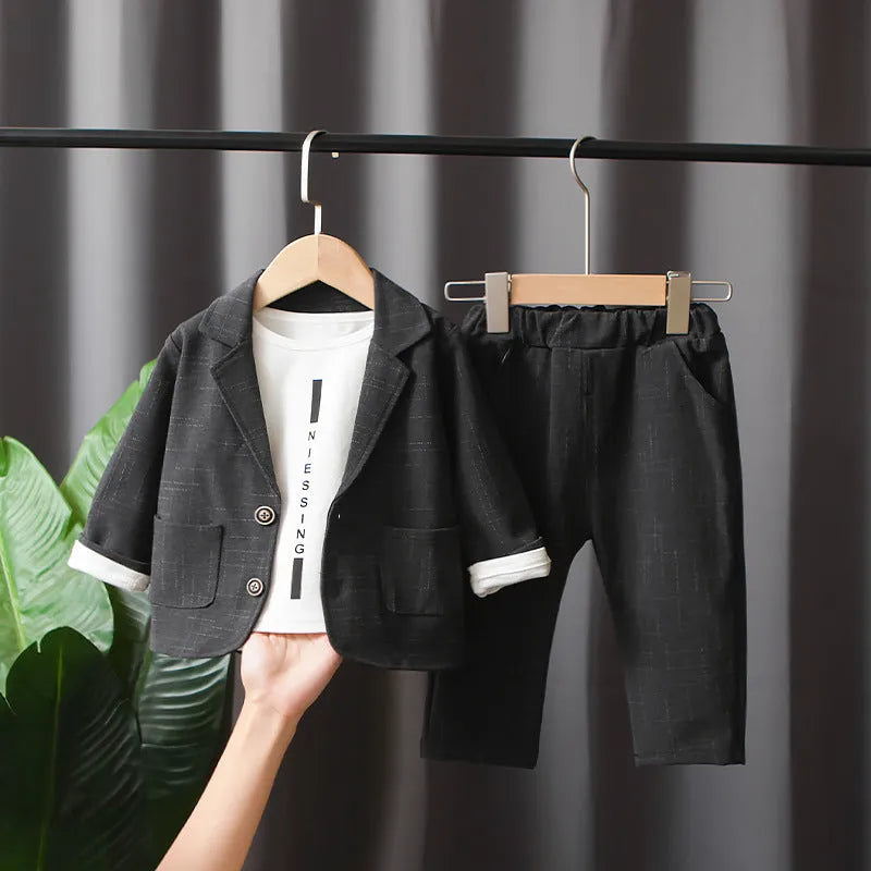 Traje de niño de dos piezas, ropa para niños, primavera y otoño.