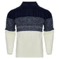Men's Casual Color Block Long Sleeve Cable Knit Pullover Sweater - Enfance-Heureuse