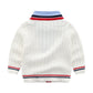 Baby fake two-piece sweater boy knitting - Enfance-Heureuse