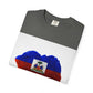 Haiti Flag Drip T-Shirt — Haitian Pride Graphic Tee