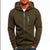 Men's Casual Zipper Hooded Sweater Solid Color Sports Fitness Jackets Cardigan - Enfance-Heureuse