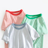 Striped Baby Clothes Bottoming Shirt - Enfance-Heureuse