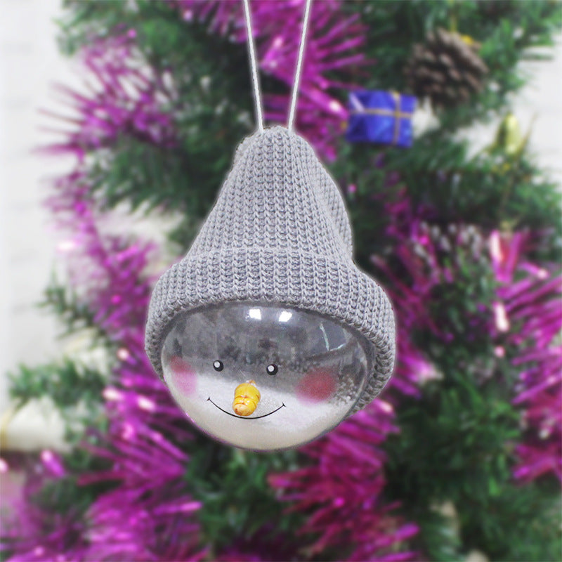 Christmas decorations creative Christmas Snowman children toys plastic Christmas Ball Christmas Pendant - Enfance-Heureuse