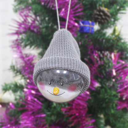 Christmas decorations creative Christmas Snowman children toys plastic Christmas Ball Christmas Pendant - Enfance-Heureuse