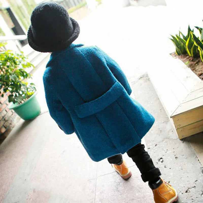 Boy's woolen coat children Korean version - Enfance-Heureuse