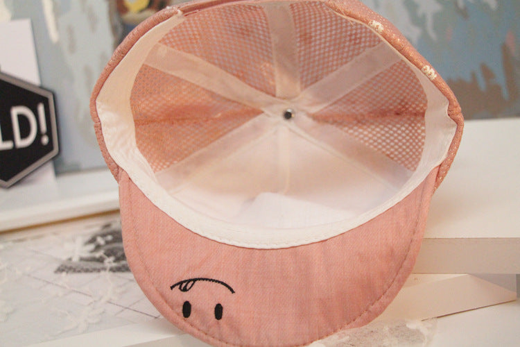 Baby summer sun hat baby cartoon sun hat - Enfance-Heureuse