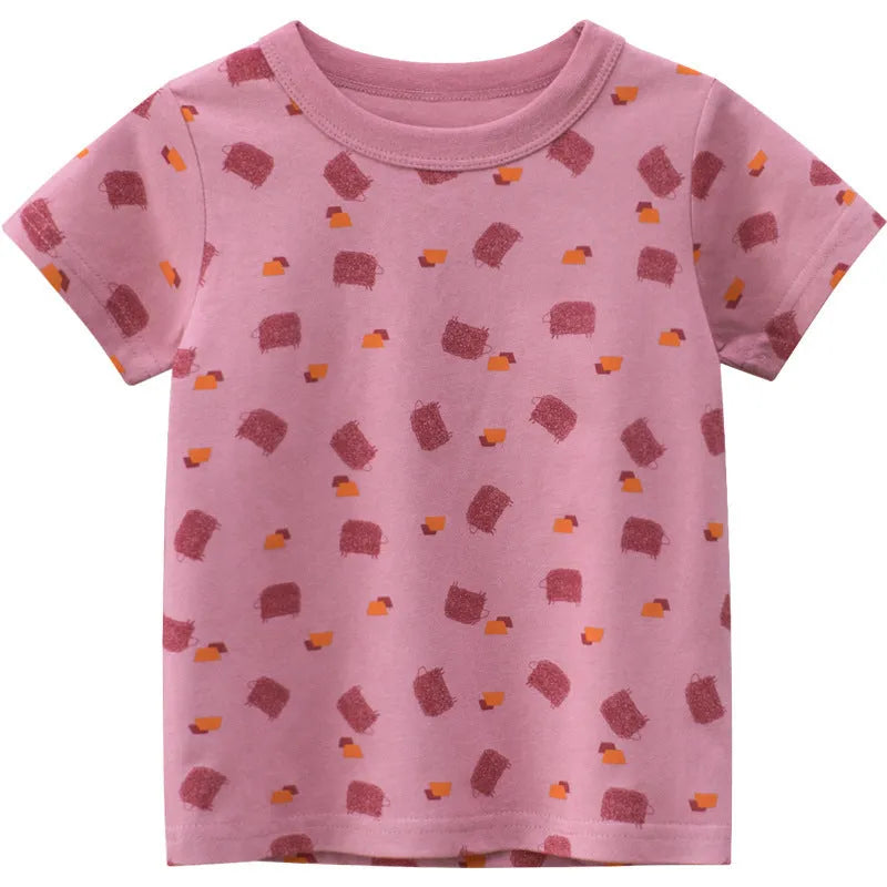 Été Nouveaux Garçons T-shirt À Manches Courtes Top - Enfance-Heureuse