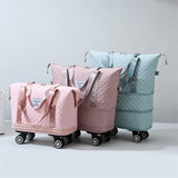 Universal Wheel Rhombus Travel Bag Lightweight Dry Wet Separation Large Capacity Fitness Yoga Bag - Enfance-Heureuse