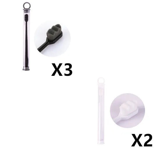 Ultra-fine Toothbrush Super Soft Bristle Deep Cleaning Brush Portable For Oral Care Tools Teeth Care Oral Cleaning Travel - Enfance-Heureuse