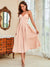 European And American Women's Clothing Multi-color Sling Swing Dress