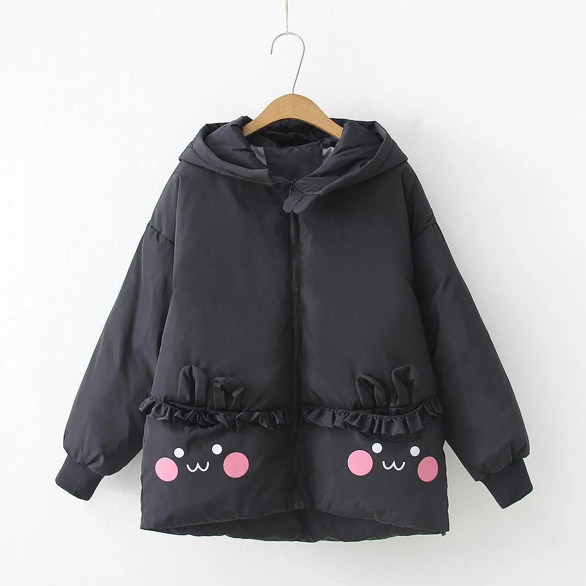 Hooded thick warm cotton padded jacket - Enfance-Heureuse