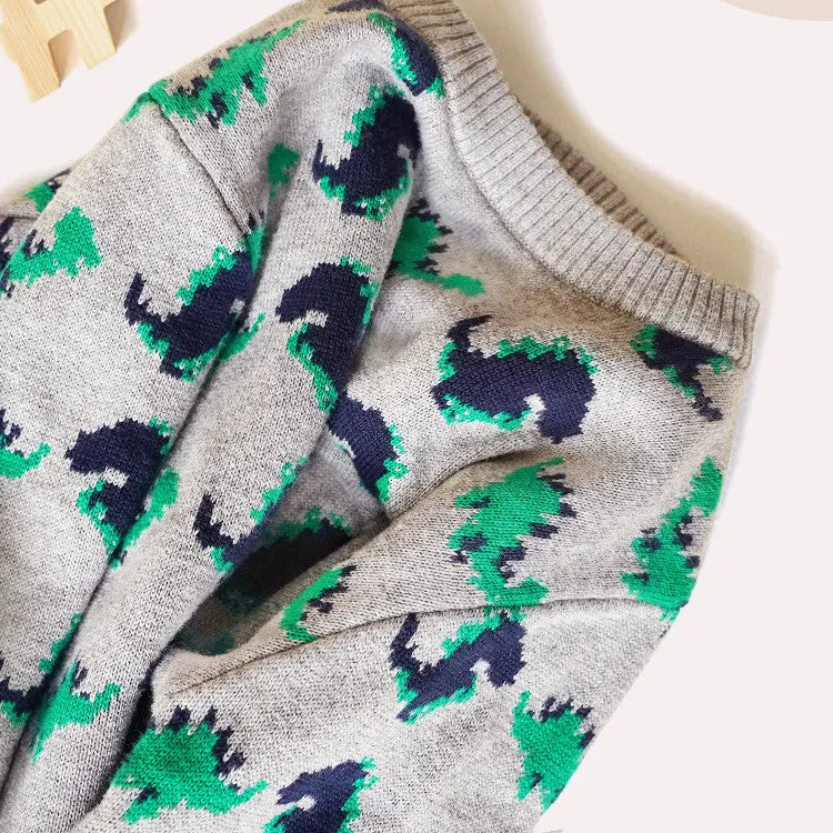 Boys Knit Sweaters Girls Pattern Sweaters Baby Cotton Pullover Sweaters - Enfance-Heureuse