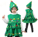 Children's Christmas Tree Performance Dance Costumes - Enfance-Heureuse