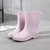 Rain Boots Women's Fashion Style Outer Wear Mid-tube Water Shoes - Enfance-Heureuse