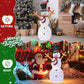 Lighted Snowman Christmas Yard Decorations, Pre-lit Snowman And Birds With 170 LED White Lights And Stakes For Xmas Outdoor Holiday Indoor Decor Lighted Holiday Displays - Enfance-Heureuse