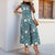 European And American Jumpsuit Printed Wide Leg Jumpsuit - Enfance-Heureuse