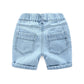 Shorts de plage en jeans déchirés pour garçons - Enfance-Heureuse