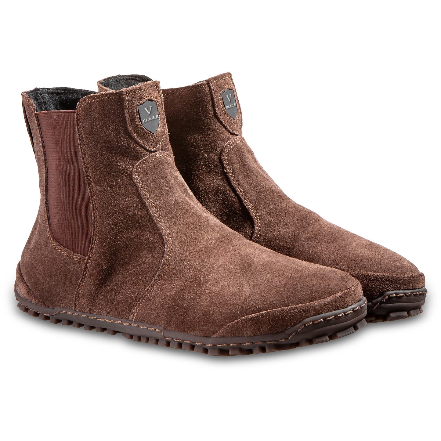 Fashion Men And Women Wear Round Toe Color-blocking Single Boots - Enfance-Heureuse