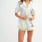MABLE Embroidered Button Down Shirt and Shorts Set - Enfance-Heureuse