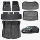 All-Weather TPE Floor Mats For Tesla Model Y 2021-2022 Model 3 2023-2025 - Waterproof, Anti-Slip, Full Coverage Car Floor Liners 6 PCS Set - Enfance-Heureuse