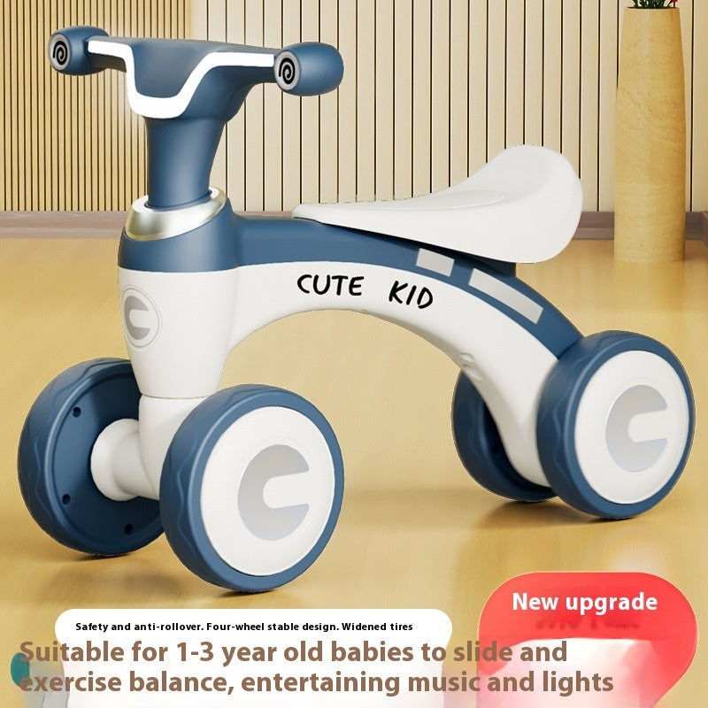 Stepless Four-wheel Children's Balance Bike - Enfance-Heureuse