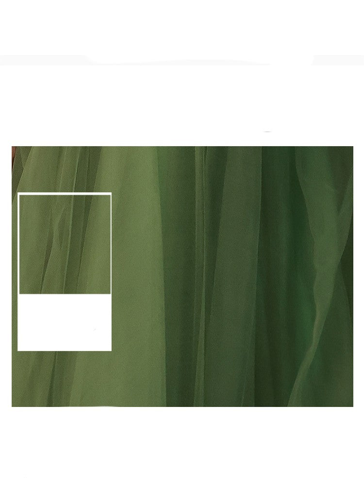 Green Wedding Dress Guzheng Art Examination Solo - Enfance-Heureuse