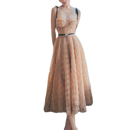 Tall And Slim Drawstring Dress - Enfance-Heureuse