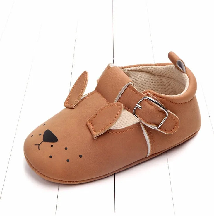 Spring and autumn cartoon animal baby shoes matte leather non-slip soft bottom baby shoes wholesale 0884 - Enfance-Heureuse