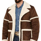 Gold Men's Fleece Jacket Coat Thickened British Style Lapel Fur - Enfance-Heureuse
