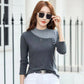 Fleece-lined Korean Style Slimming Bottoming Shirt Autumn And Winter
