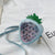 Summer Children's Pineapple Strawberry One Shoulder Jelly Bag - Enfance-Heureuse