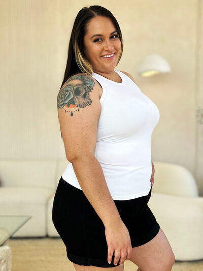 Basic Bae Full Size Round Neck Slim Tank - Enfance-Heureuse