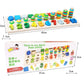 Wooden three-in-one color digital shape logarithmic board - Enfance-Heureuse