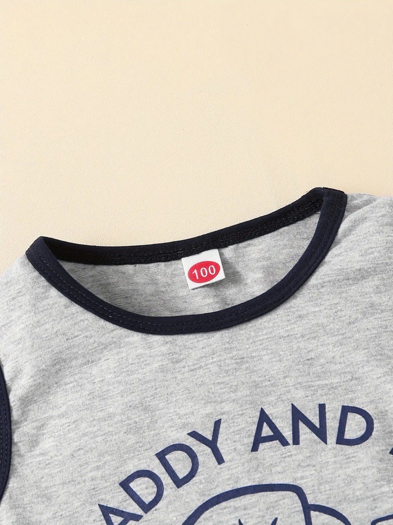 Summer Trendy Boys Letter Fist Print Sleeveless Casual Pants Suit - Enfance-Heureuse